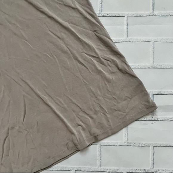 Torrid Beige Modal Short Sleeve Keyhole Shirt - Picture 3 of 7